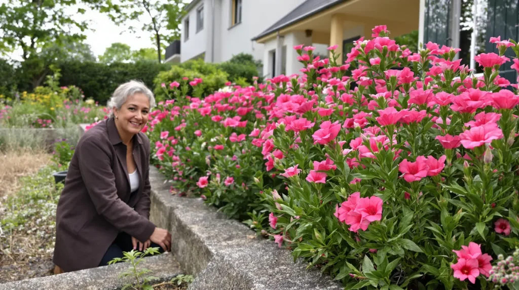 Cette petite vivace rose facile illumine bordures et pots tout l’été et transforme un jardin triste en scène chic