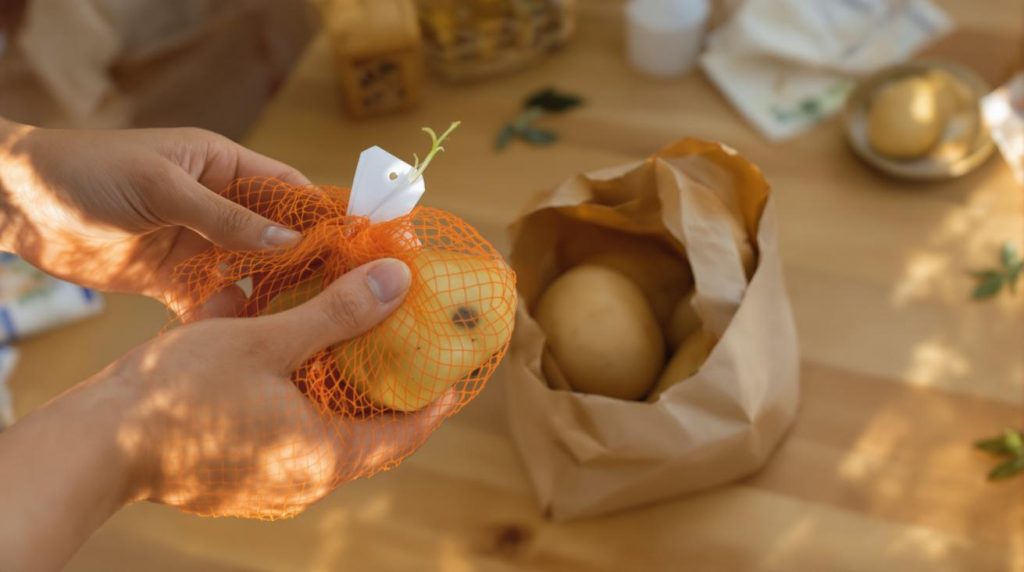 Pommes de terre qui germent dans leur filet : cette astuce simple les garde bien fermes pendant des semaines au lieu de quelques jours